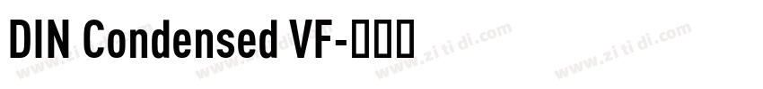 DIN Condensed VF字体转换